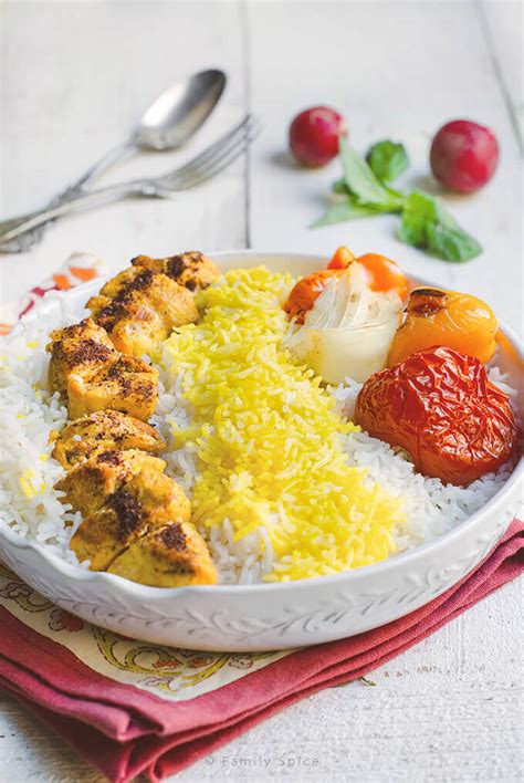 Persian Chicken Kabob (Kabob-eh Morgh) - Family Spice