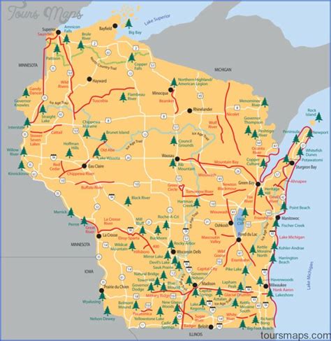 Wisconsin State Parks Map - London Top Attractions Map