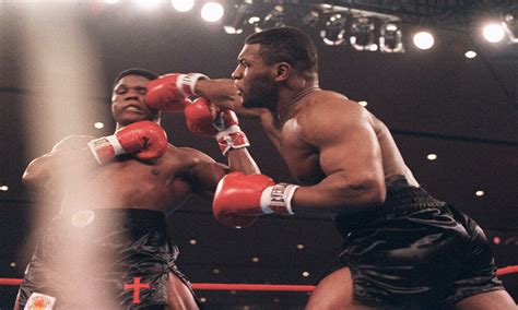 A Series Of Rare Images Of Mike Tyson In The Match To Defeat Trevor Berbick 30 Years Since He ...