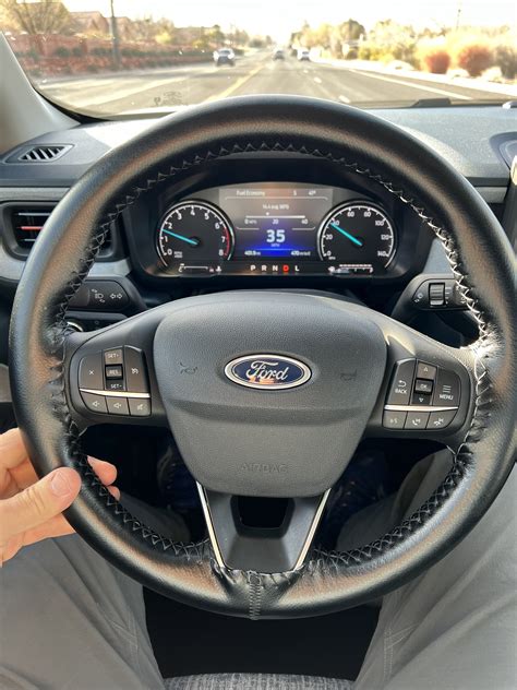 Installing steering wheel cover on Heated Steering Wheel (of XLT Lux Package ...