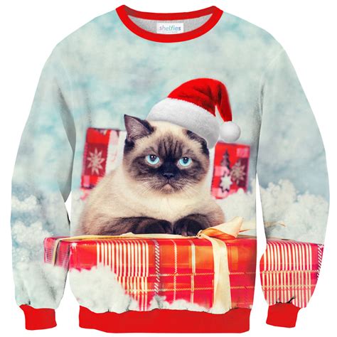 Christmas Cat Sweater - Shelfies