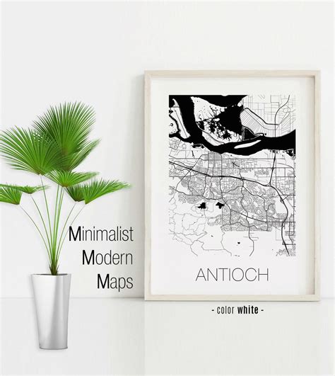 Antioch California Antioch CA Map Antioch Map Antioch - Etsy