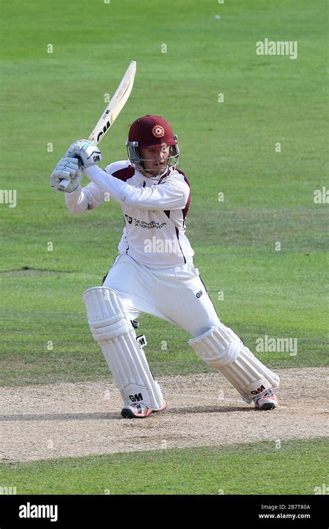 Ben Duckett in batting action for Northamptonshire CCC Stock Photo - Alamy