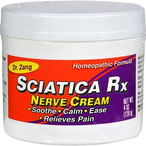 Dr. Zang Sciatica Rx Nerve Cream Homeopathic Formula - 4 Oz - Walmart.com