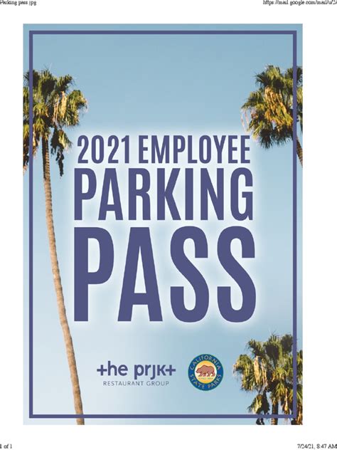 Parking Pass - JPG | PDF