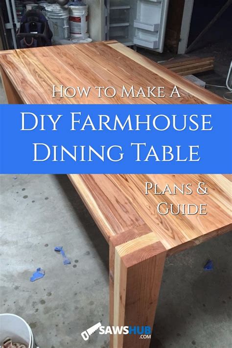 How To Build a DIY Farmhouse Dining Room Table | Diy dining room table, Farmhouse style dining ...