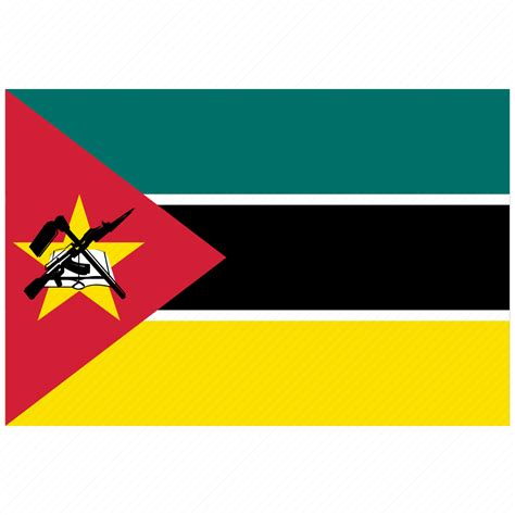 Flag of mozambique, mozambique, mozambique's flag, mozambique's square ...