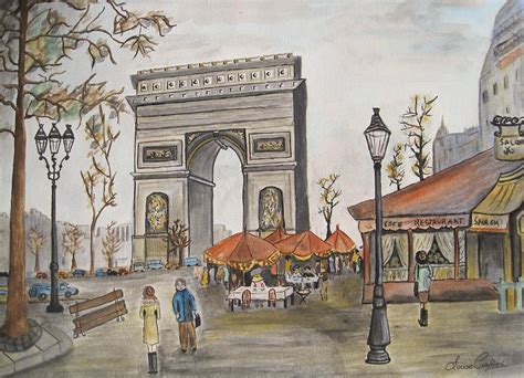 L'Arc de Triomphe Painting by Louise Cuschieri - Fine Art America