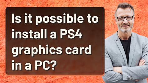 Is it possible to install a PS4 graphics card in a PC? - YouTube