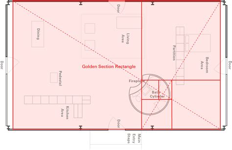 Philip Johnson's Glass House, Golden Section Analysis :: Behance