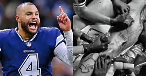 Dak Prescott Gets Sick New Leg Tattoo