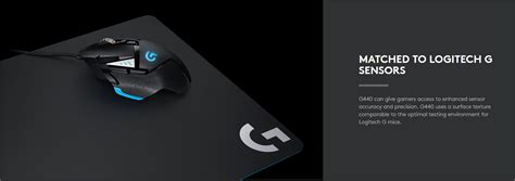 Logitech G440 Hard Gaming Mouse Pad - 280mm x 340mm x 3mm (943-000052)