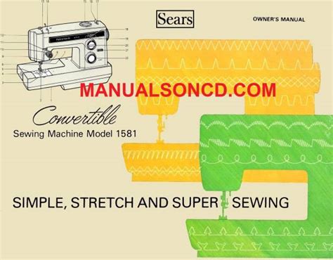 Kenmore 158.1581 - 158.15810 Sewing Machine Manual