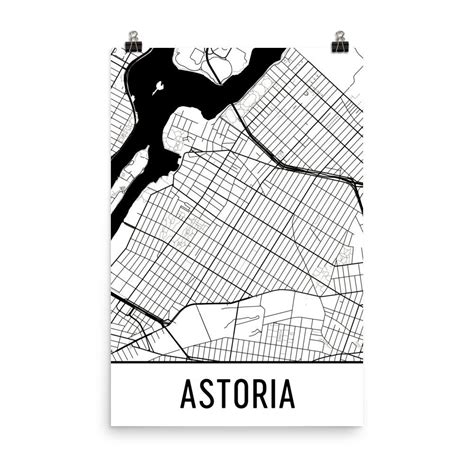 Astoria Map Astoria Art Astoria Print Astoria NY Poster - Etsy | Map ...