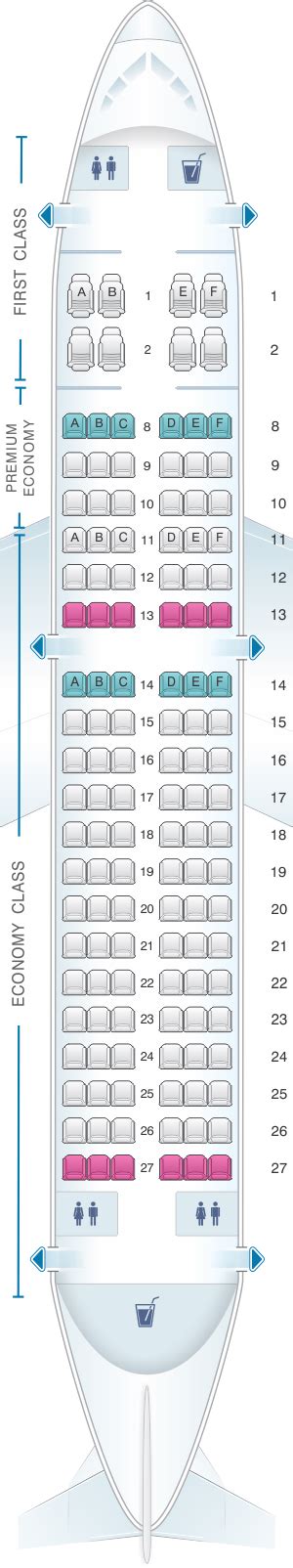 Plan de cabine American Airlines Airbus A319 | SeatMaestro.fr