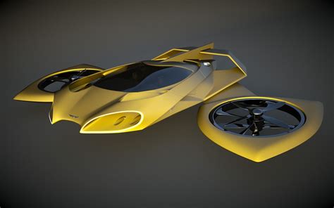 heli designed 3d model | Flying car, Future flying cars, Futuristic cars