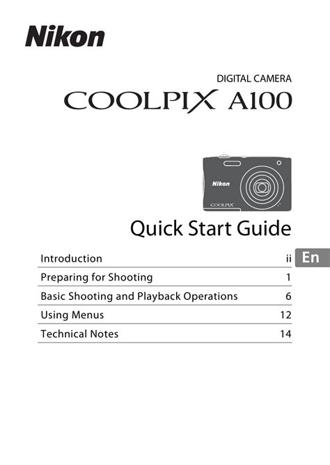 Nikon Coolpix A100 User Manual | 36 pages | Also for: Coolpix S2900