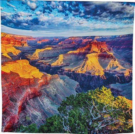 CLOSEOUT Grand Canyon Sunset Photo Tapestry and Hanging Wall Art (Extra ...