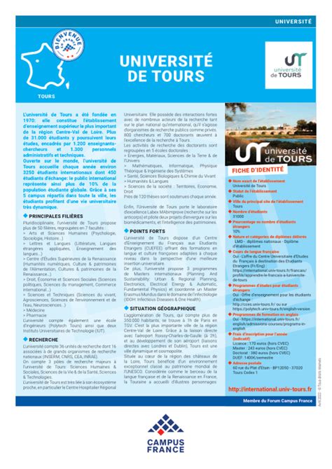 Université de Tours | Campus France