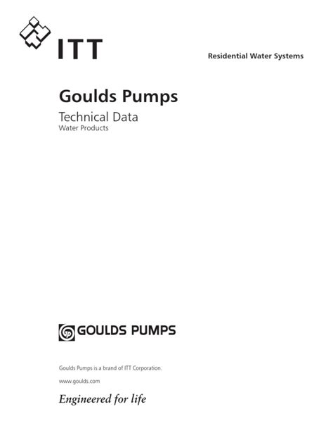 Goulds Residential Pump Guide PDF | PDF | Pump | Pressure