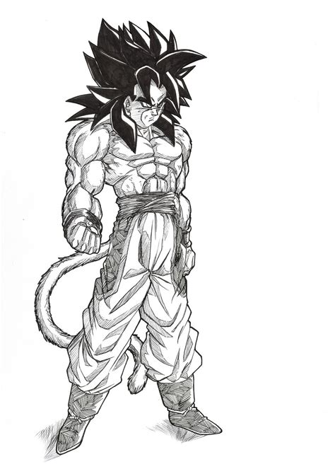 Ascended SSj4 Goku by bloodsplach on DeviantArt