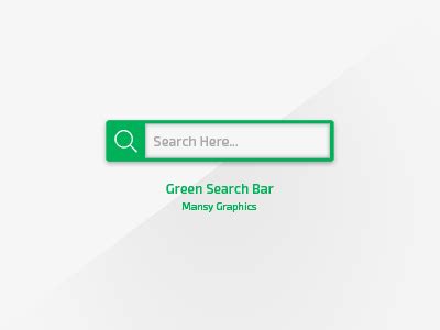 Green Search Bar by Mansy Graphics on Dribbble