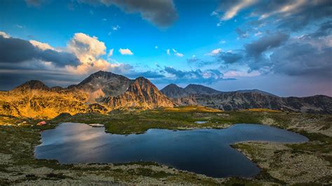 Tevno lake in Pirin national park, Bulgaria [1920x1080] : wallpapers