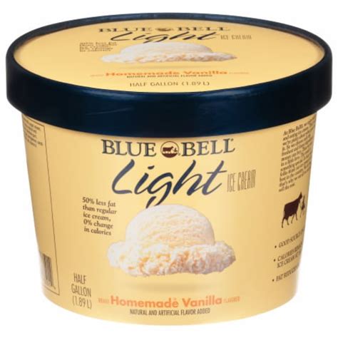 Blue Bell® Homemade Vanilla Light Ice Cream, 64 fl oz - Baker’s