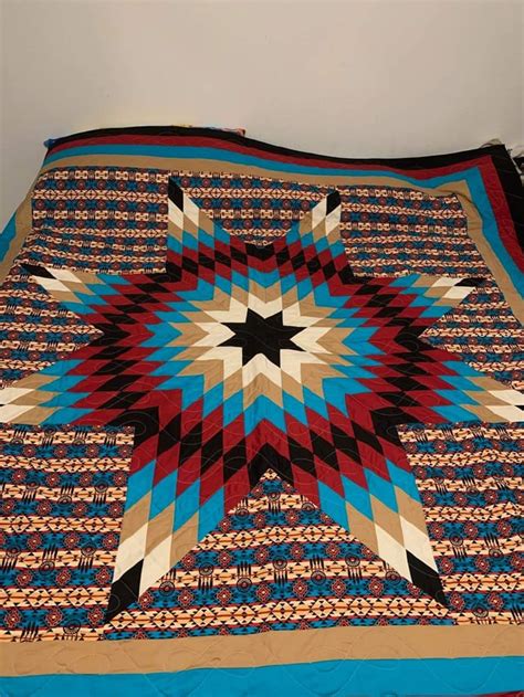 Native American Star Quilt - Made by my Grandmother : r/quilting