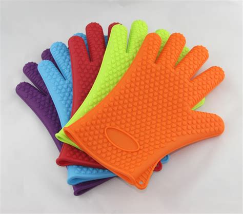 Drop Shipping Silicone Cooking Gloves - Heat Resistant Oven Mitt For ...