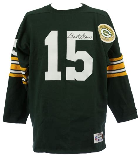 Lot Detail - 1990's Bart Starr Green Bay Packers Signed Throwback ...