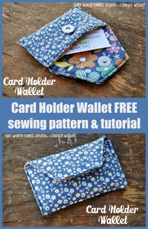 Card Holder Wallet FREE sewing pattern and tutorial - Sew Modern Bags