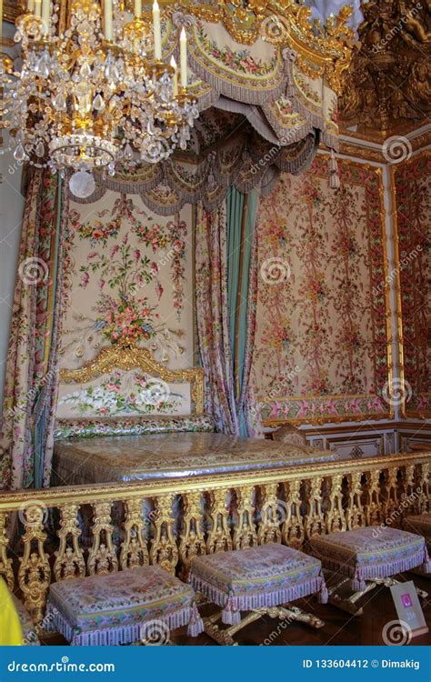 05.05.2008, Versailles, France. Interior of Bedroom of the Palace ...