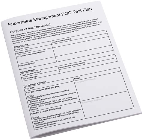 Sample Kubernetes Operations Proof of Concept (POC) Test Plan | Rafay