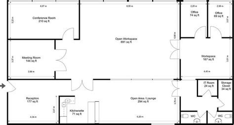 Commercial Building Floor Plan With Dimensions - Design Talk