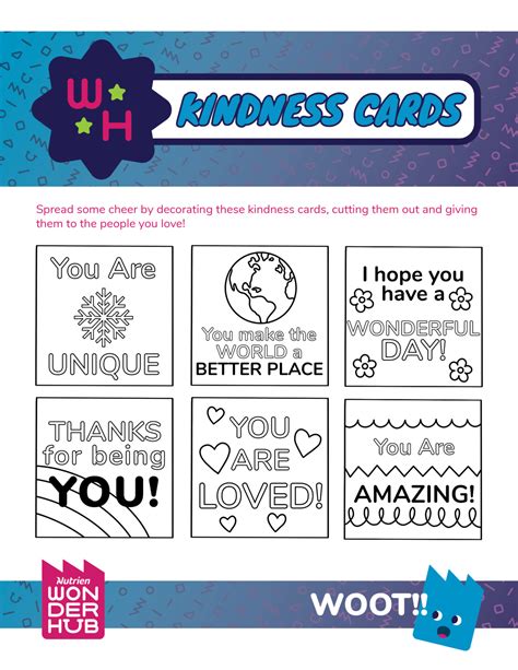 Printable Kindness Cards