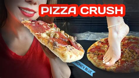 Amazing food feet crush of pizza - YouTube