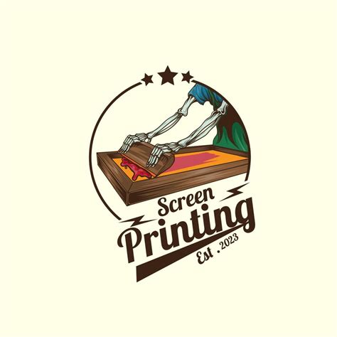 Screen Printing Logo Vector Art, Icons, and Graphics for Free Download