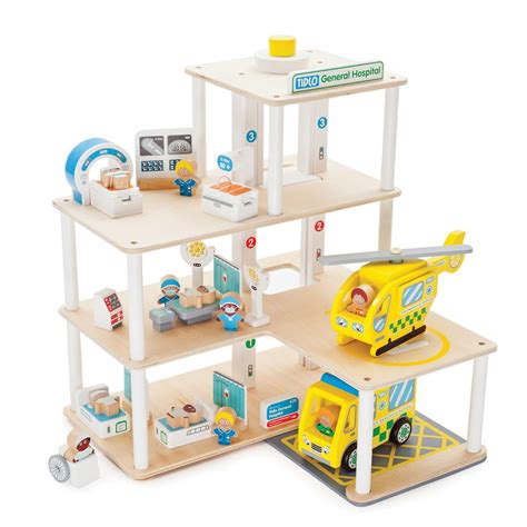 Wooden Hospital Play Set