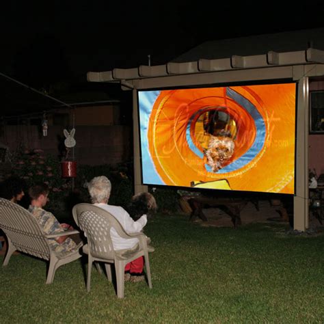 Elite Screens DIY PRO Outdoor Rear Projector Screens Various Sizes REAR ...