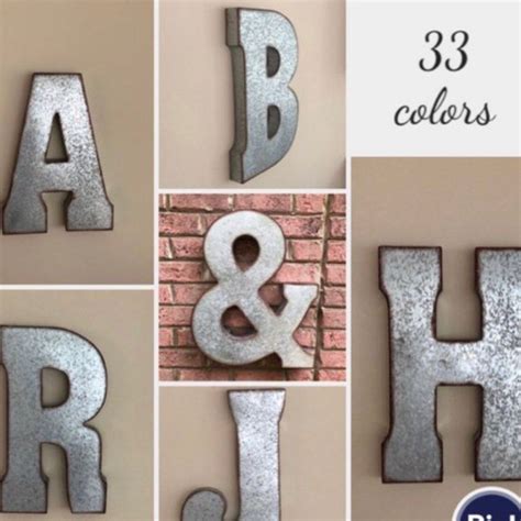 I'm offering a discount! | Metal letter wall decor, Metal wall letters, Alphabet letters wall decor