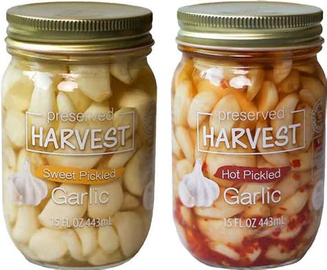 Preserved Harvest Sweet Mild & Hot Pickled Garlic Cloves, 15 fl. oz ...