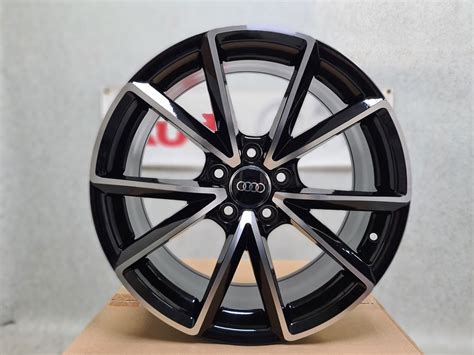 4x Brand New Audi A6 C7, C8 RS4 style alloy wheels 18″ gloss black and ...