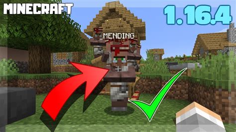 How to Make a MENDING Villager in Minecraft! 1.16.4 - Minecraft videos