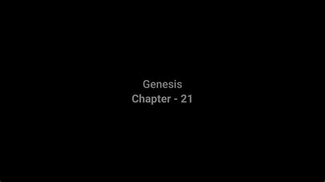 Genesis Chapter 21 - YouTube