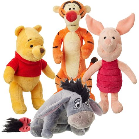 Winnie the Pooh Stuffed Animal Set and Friends Plush Toys NEW - Walmart ...