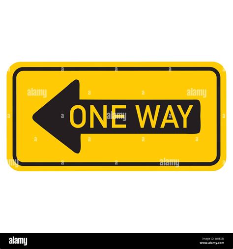 one way sign Stock Vector Image & Art - Alamy