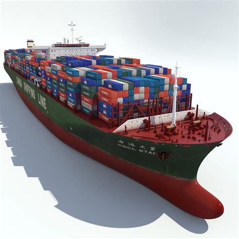 3ds max container ship