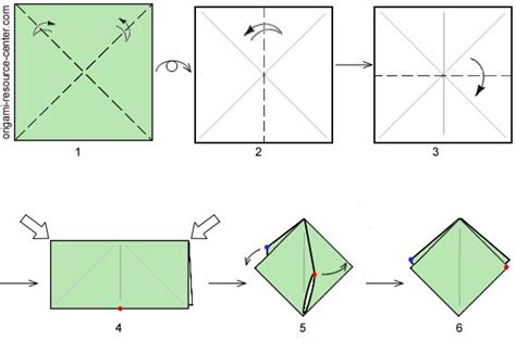 Origami Preliminary Base | Origami Basics | Origami Resource Center