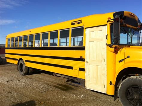 Replacing Bus Door with Wooden Exterior Door - School Bus Conversion ...